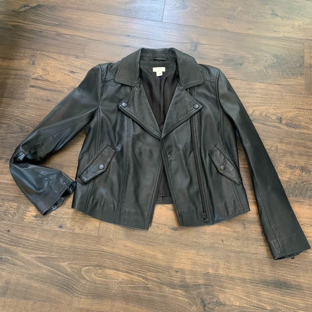 JCrew Factory Leather Jacket